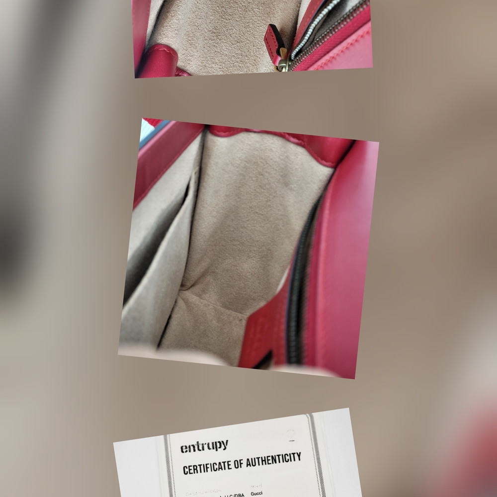 Gucci Queen Margaret Bee Stripe Shoulder/Crossbody Bag w/ Wallet mini Bee... - Picture 7 of 16